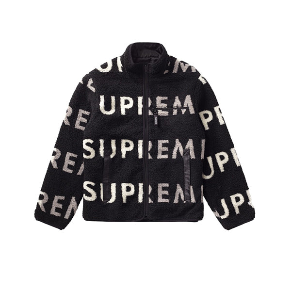 Supreme reversible logo fleece jaket L-