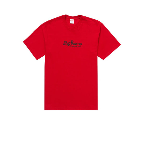 SUPREME STAY POSITIVE TEE RED FW20