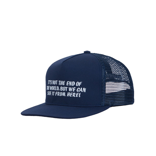 SUPREME END OF THE WORLD MESH BACK 5-PANEL CAP NAVY FW19