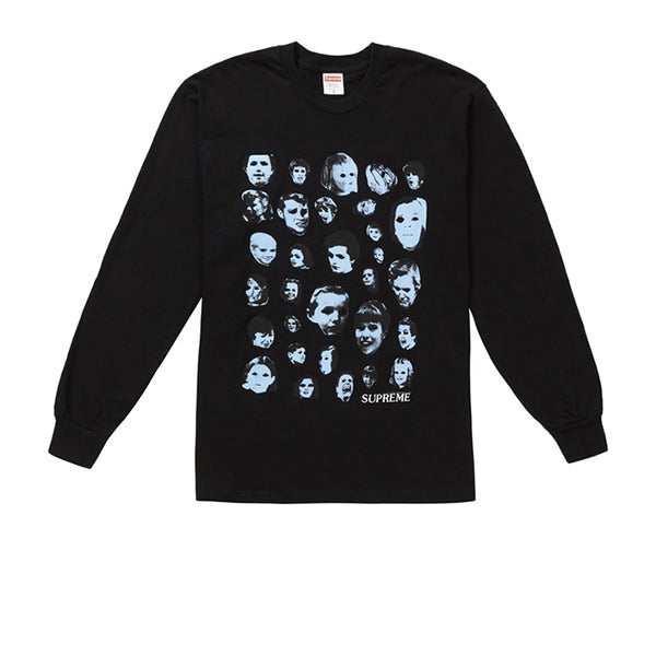 SUPREME FACES L/S TEE BLACK FW19 - Stay Fresh