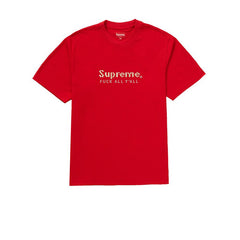 SUPREME GOLD BARS TEE RED SS19 - Stay Fresh