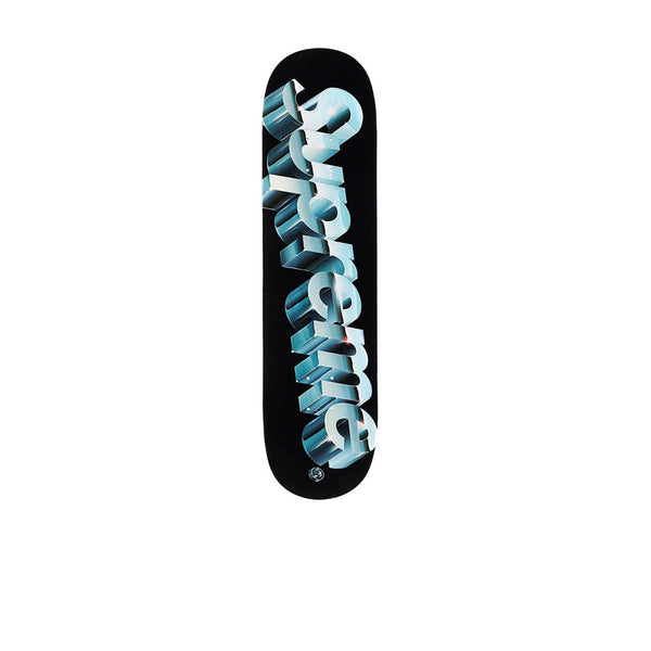 SUPREME CHROME LOGO SKATEBOARD DECK BLACK SS20 - Stay Fresh