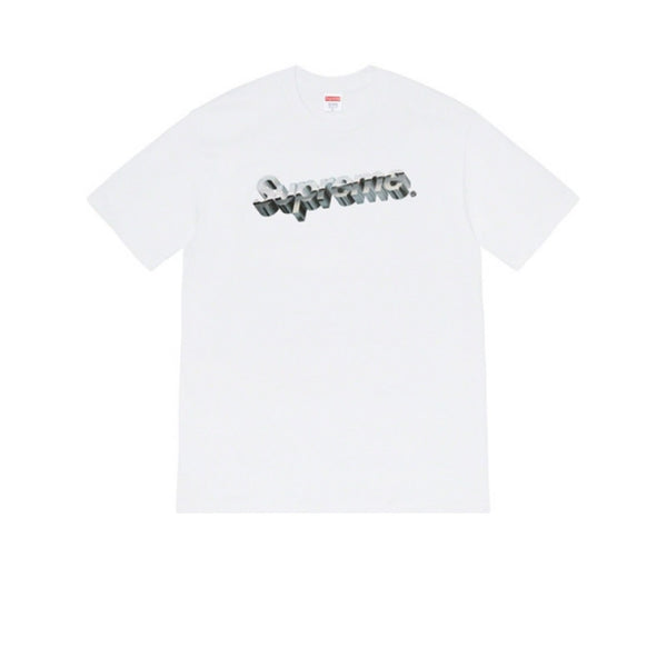 SUPREME CHROME LOGO TEE WHITE SS20