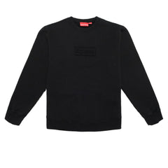 SUPREME CUTOUT LOGO CREWNECK BLACK SS20 - Stay Fresh