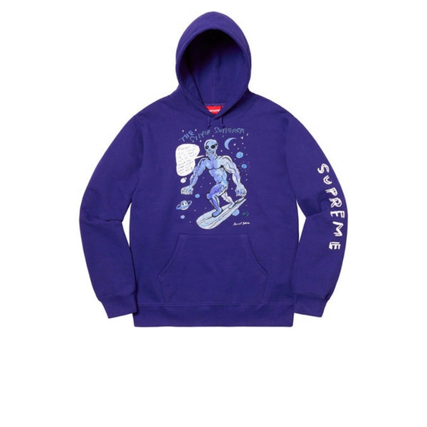 SUPREME DANIEL JOHNSTON HOODED SWEATSHIRT DARK ROYAL SS20 - Stay Fresh