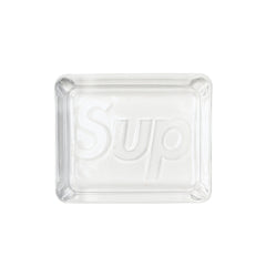 SUPREME DEBOSSED GLASS ASHTRAY CLEAR SS20 - Stay Fresh