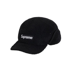 SUPREME DEEP PILE EARFLAP CAMP CAP BLACK FW20 - Stay Fresh