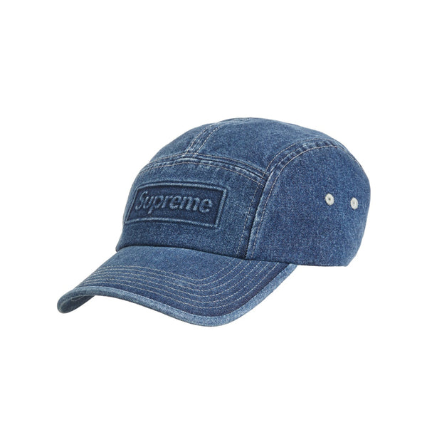 SUPREME EMBOSSED DENIM CAMP CAP BLUE SS20 - Stay Fresh