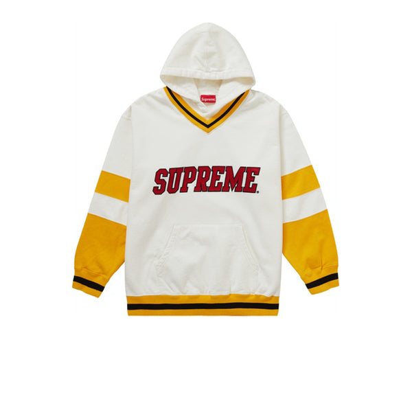 SUPREME HOCKEY HOODED SWEATSHIRT WHITE FW20