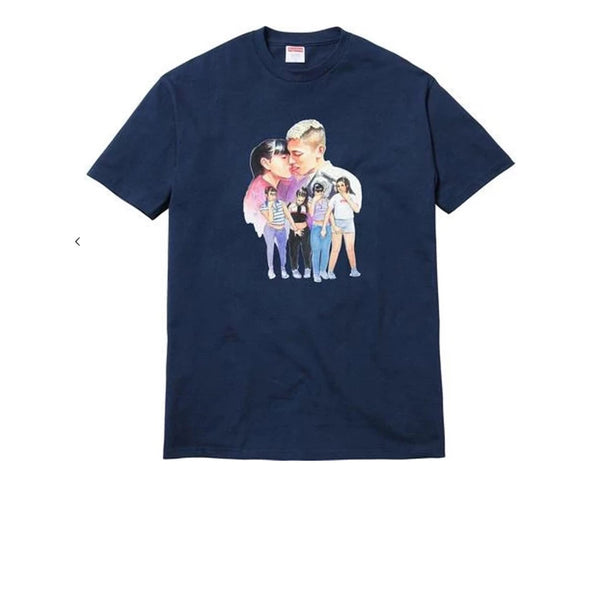 SUPREME KISS TEE NAVY FW17 - Stay Fresh