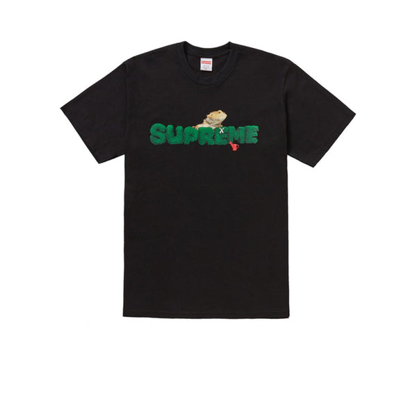 SUPREME LIZARD TEE BLACK SS20 - Stay Fresh