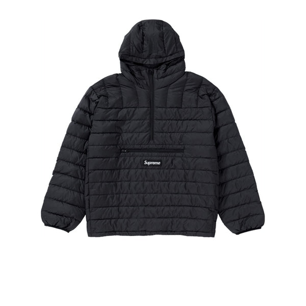 SUPREME MICRO DOWN HALF ZIP HOODED PULLOVER BLACK FW20 - Stay Fresh