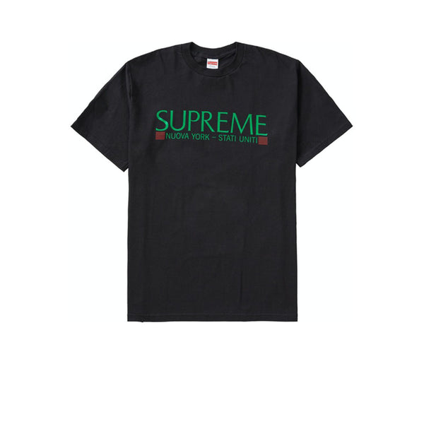 SUPREME NUOVA YORK TEE BLACK FW20 - Stay Fresh