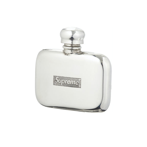 SUPREME PEWTER MINI FLASK SILVER FW20