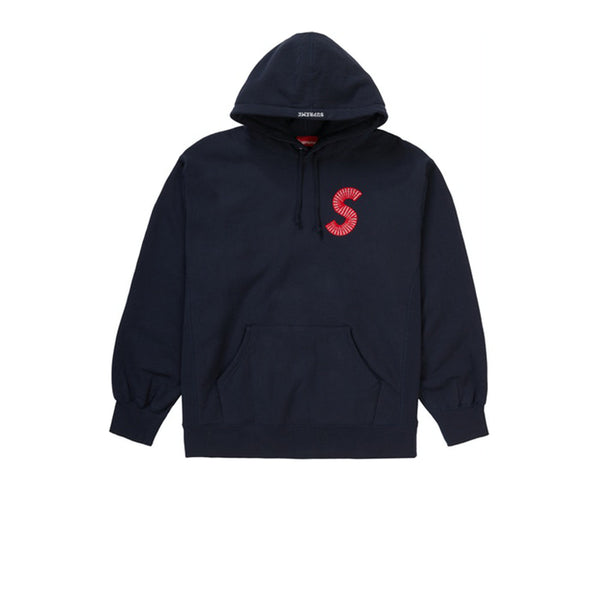 SUPREME S LOGO HOODED SWEATSHIRT NAVY FW20 - Stay Fresh