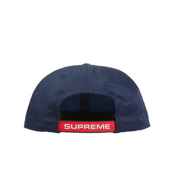 SUPREME STRAP LOGO 6-PANEL NAVY FW18 - Stay Fresh