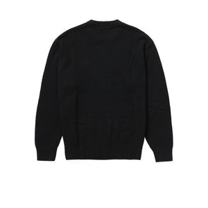 SUPREME TEXTURED SMALL BOX SWEATER BLACK FW20 - Stay Fresh