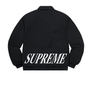 SUPREME TWILL VARSITY JACKET BLACK SS20 - Stay Fresh