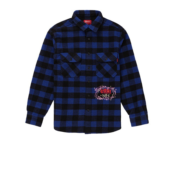 SUPREME 1-800 BUFFALO PLAID SHIRT ROYAL FW19 - Stay Fresh