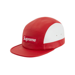 SUPREME 2-TONE LEATHER CAMP CAP RED FW19 - Stay Fresh
