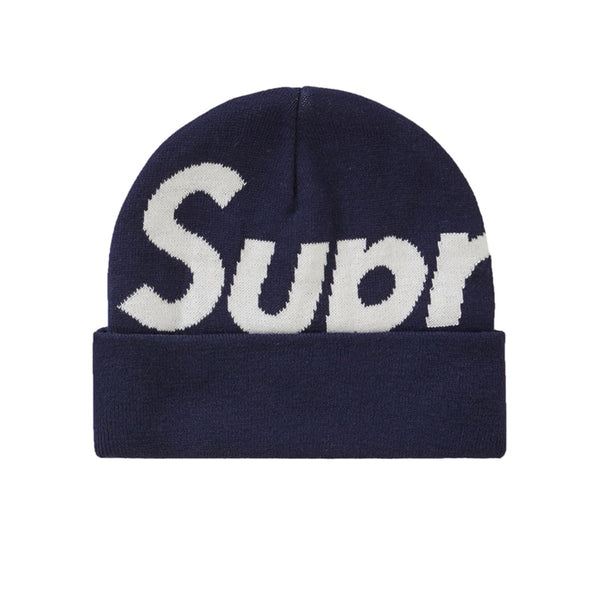 SUPREME BIG LOGO BEANIE NAVY FW19