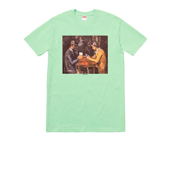 SUPREME CARDS TEE MINT SS18