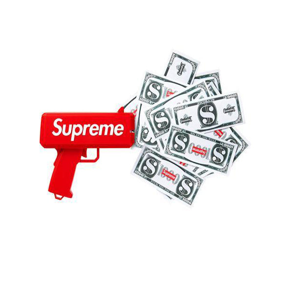 New Supreme SS17 Cash Cannon Money Gun Red Box Logo