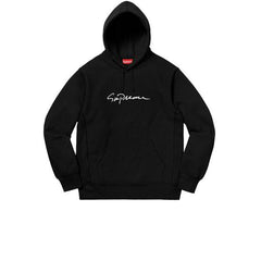 Supreme classic ad 2025 hooded sweatshirt black