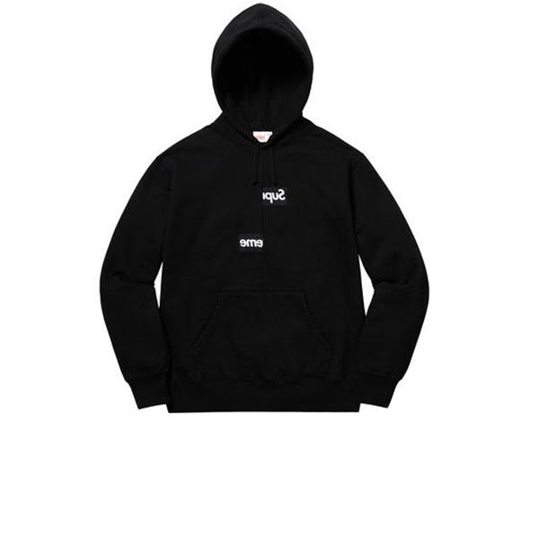 Supreme X Comme Des Garcons Split Box Logo Hooded Sweatshirt Black Fw1 -  Stay Fresh