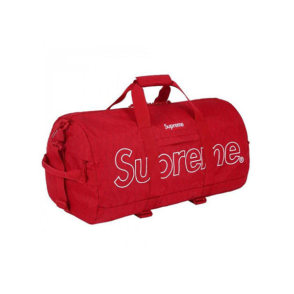 supreme duffle bag red