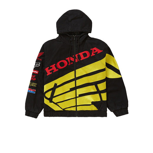 SUPREME HONDA FOX RACING PUFFY ZIP UP JACKET BLACK FW19 - Stay Fresh