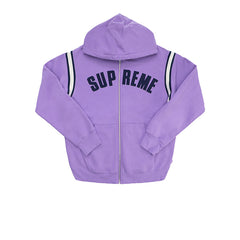 SUPREME JET SLEEVE ZIP UP HOODED SWEATSHIRT SS18 VIOLET Stay Fresh