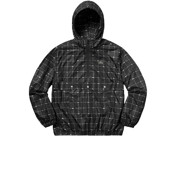 Supreme lacoste reflective cheap grid nylon anorak black