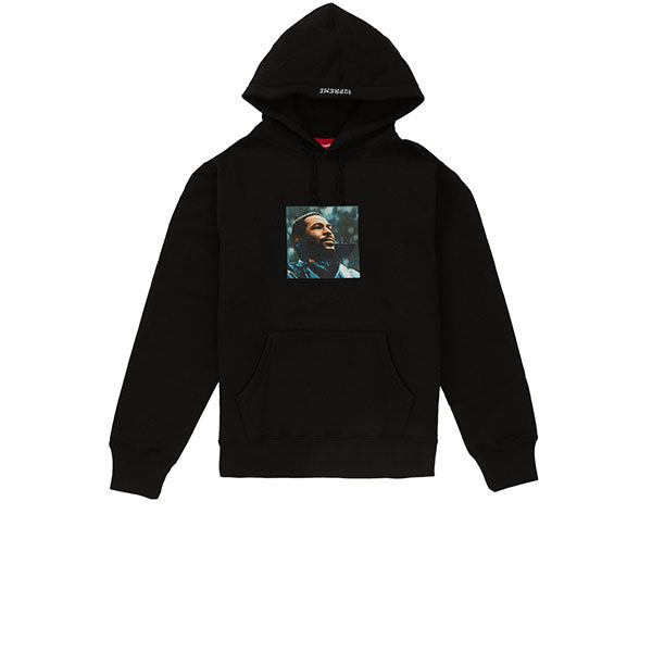 SUPREME MARVIN GAYE HOODED SWEATSHIRT BLACK FW18