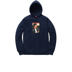 SUPREME MICHAEL JACKSON HOODED SWEATSHIRT NAVY SS17 Stay Fresh