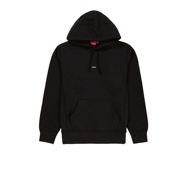 SUPREME MICRO LOGO HOODED SWEATSHIRT BLACK FW19 - Stay Fresh