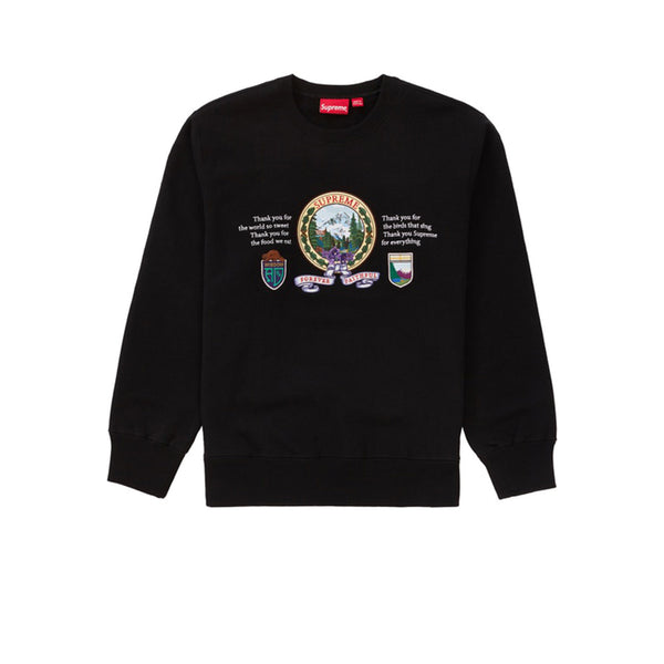 Supreme best sale mountain crewneck