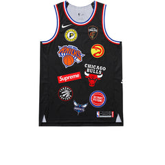 SUPREME X NIKE NBA TEAMS AUTHENTIC JERSEY BLACK