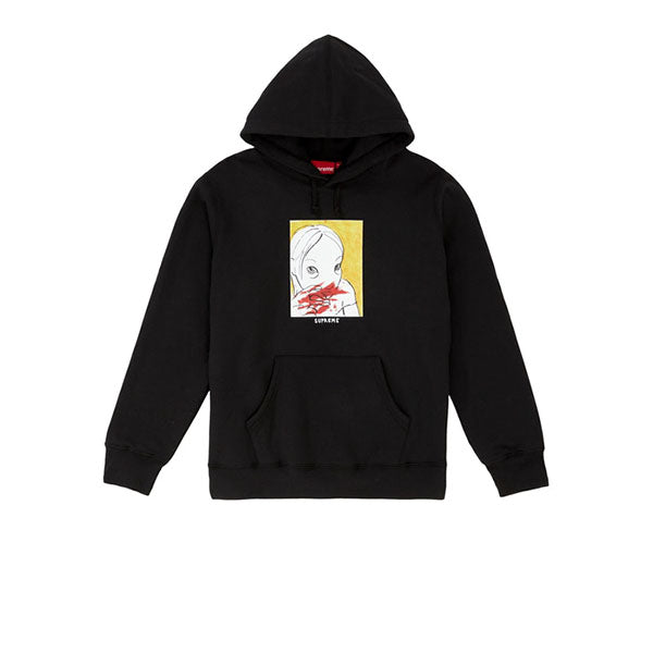 SUPREME NOSE BLEED HOODED SWEATSHIRT BLACK FW19 - Stay Fresh