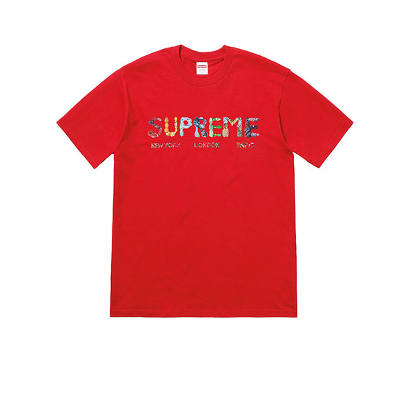 SUPREME ROCKS TEE RED SS18 - Stay Fresh