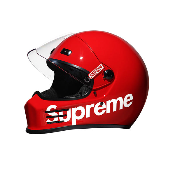 Supreme Simpson Street Bandit Helmet Red