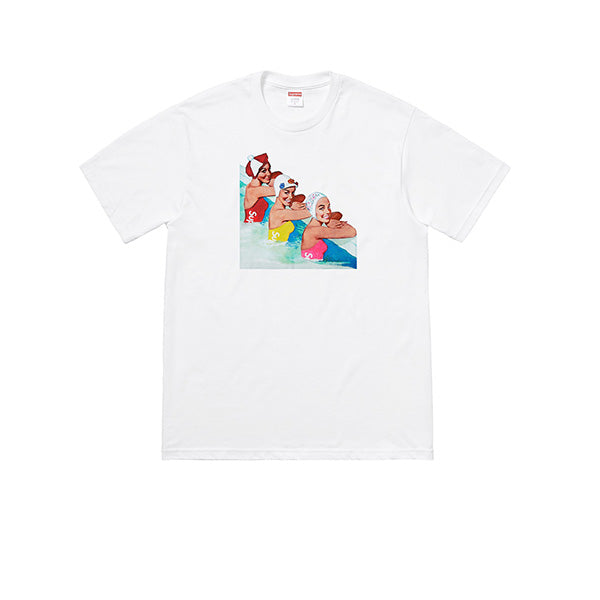 SUPREME SWIMMERS TEE WHITE SS18