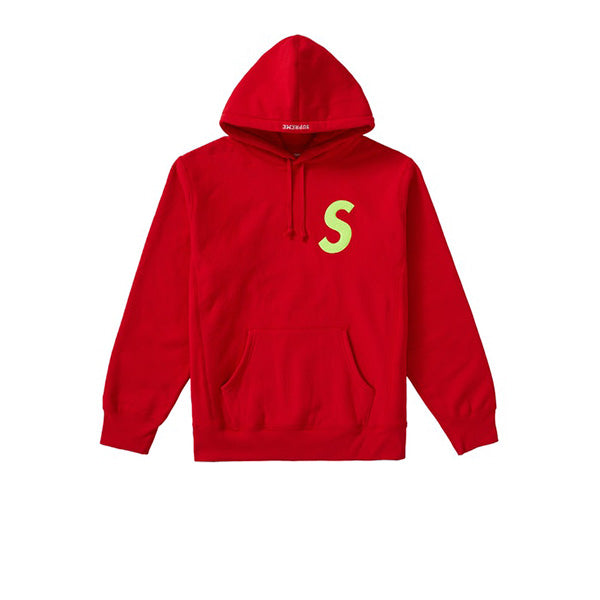 supreme hoodied sweat shirt S logo-