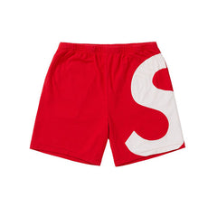 SUPREME S LOGO SHORTS RED SS19