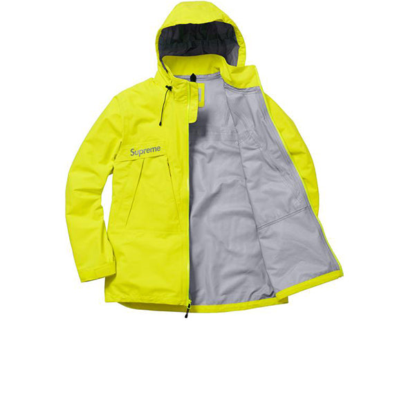 SUPREME TAPED SEAM JACKET NEON YELLOW 2017