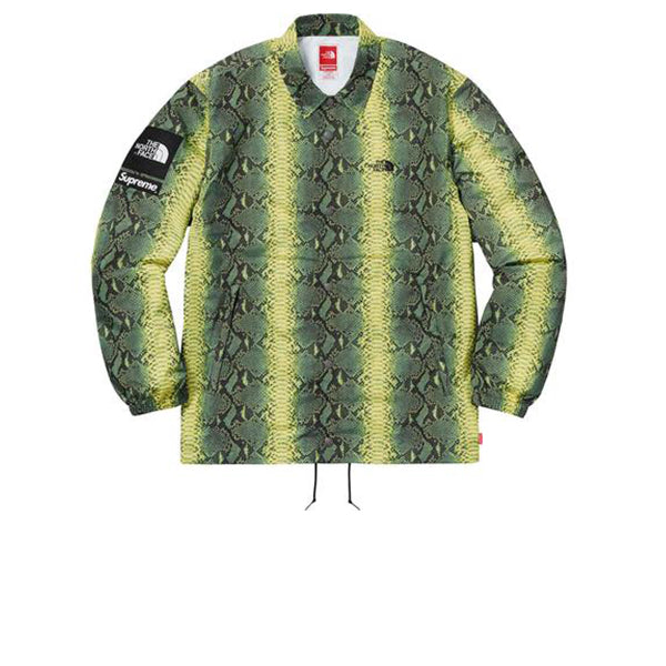 THE NORTH FACE X SUPREME SNAKESKIN TAPED SEAM COACHES JACKET GREEN