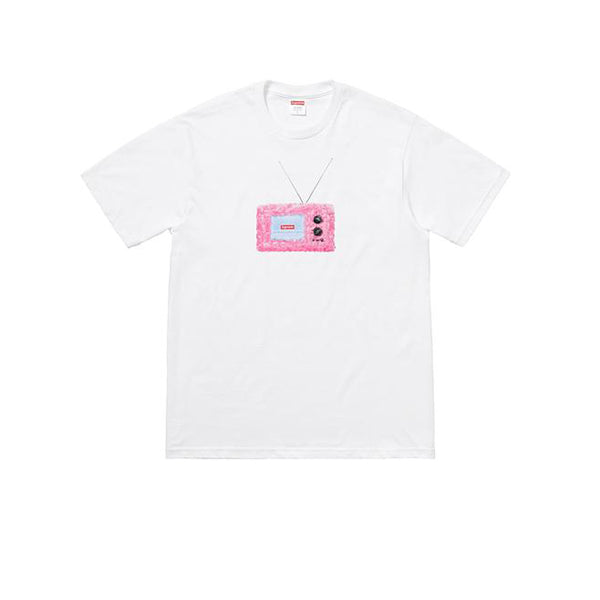 SUPREME TV TEE WHITE SS18