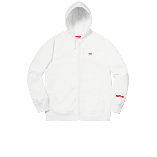 SUPREME WINDSTOPPER ZIP UP HOODED SWEATSHIRT WHITE FW18