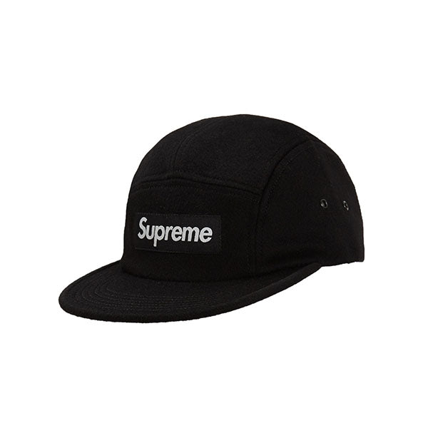 SUPREME WOOL CAMP CAP BLACK FW18 - Stay Fresh