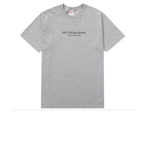 SUPREME STILL TALKING TEE HEATHER GREY SS22